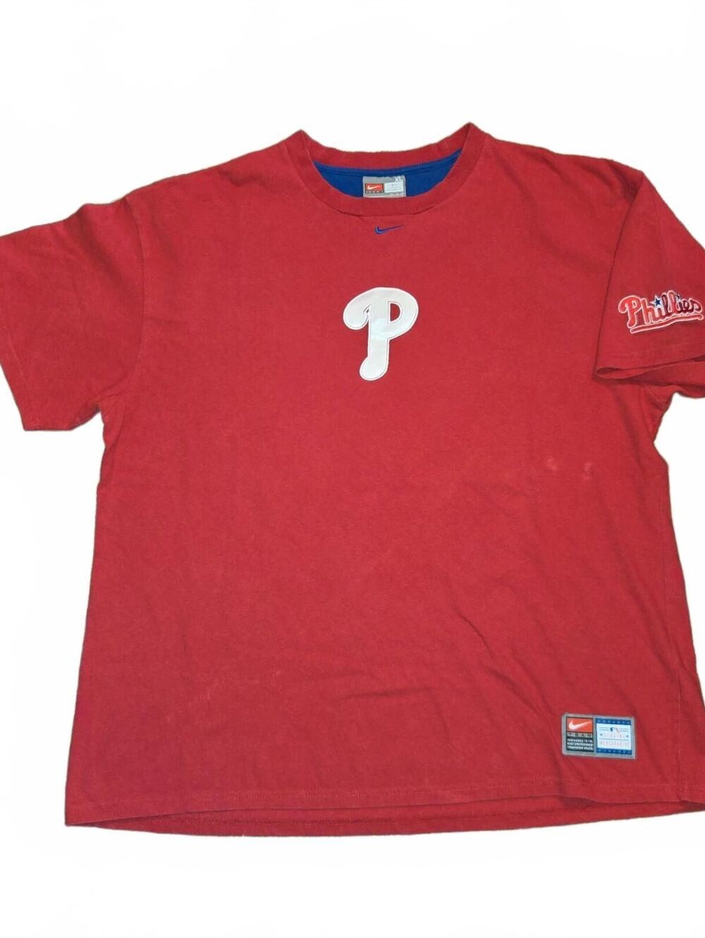 Vintage Philadelphia Phillies Nike Center Swoosh T-Shirt Men's XL 2000S rare